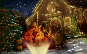 Celebrating-Jesus-Christ-Birthday-Christmas-Wallpaper